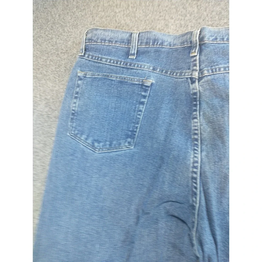 Wrangler Hero Authentic Mens Blue Straight Leg Jeans 42x31 Medium Wash 97601VR